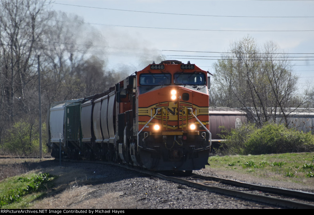 BNSF Grain Train in Sauget IL